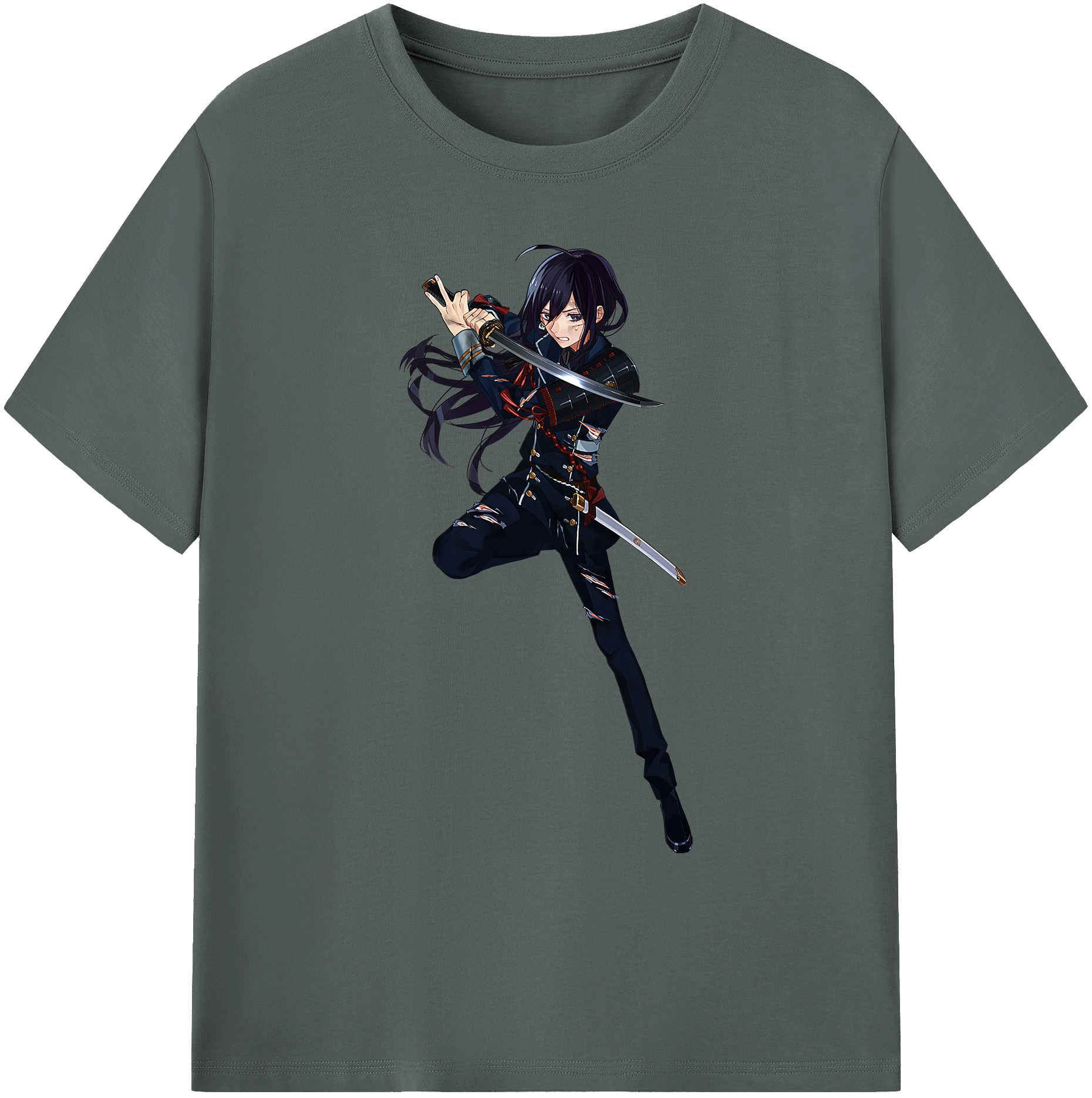（画像用） 刀剣乱舞 Touken Ranbu 綿100％ メンズ半袖Tシャツ｜肌触りやわらか＆通気性